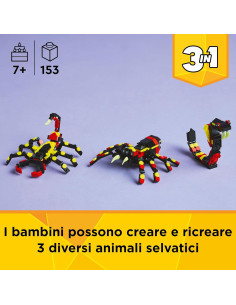 Lego Creator - Animali selvatici: ragno trasformista 2