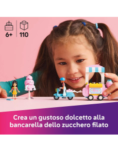 Lego Friends - Bancarella di zucchero filato e scooter 2