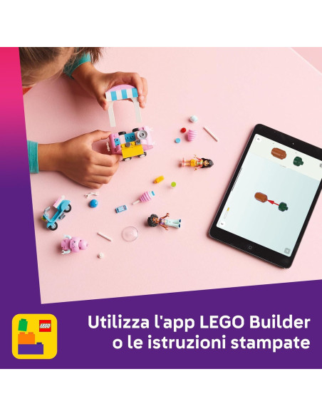 Lego Friends - Bancarella di zucchero filato e scooter