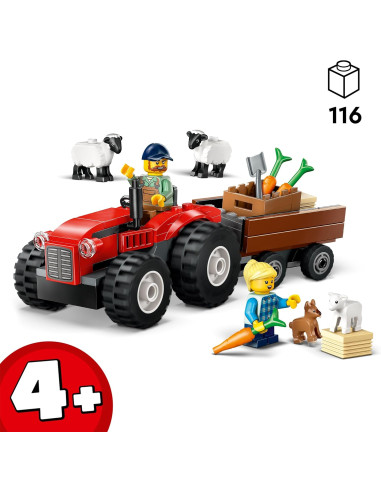 Lego City - Trattore agricolo rosso 