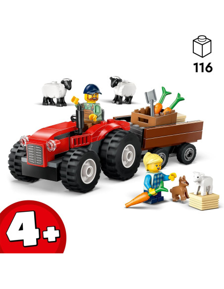 Lego City - Trattore agricolo rosso 