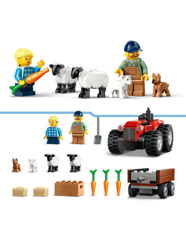 Lego City - Trattore agricolo rosso 