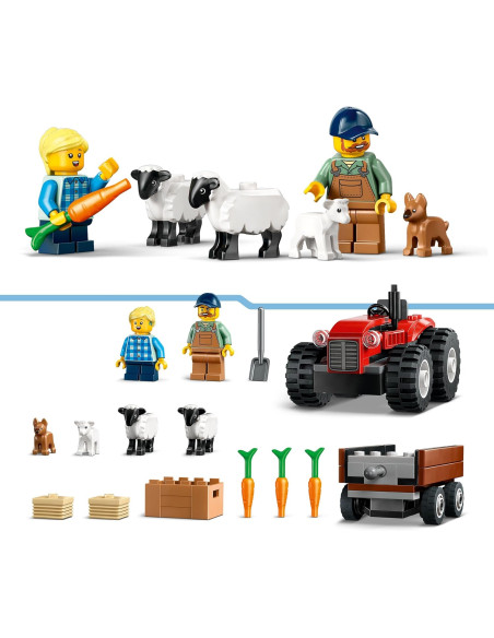 Lego City - Trattore agricolo rosso 
