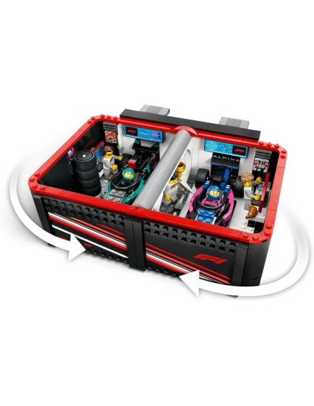 Lego City - Garage con Monoposto Mercedes-AMG e Alpine F1