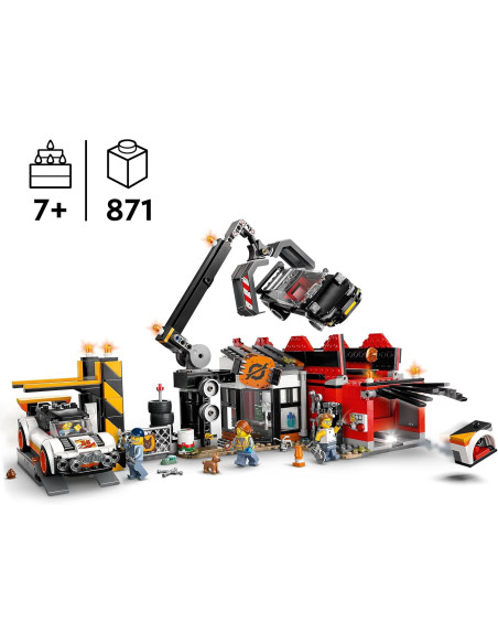 Lego City - Sfasciacarrozze con auto