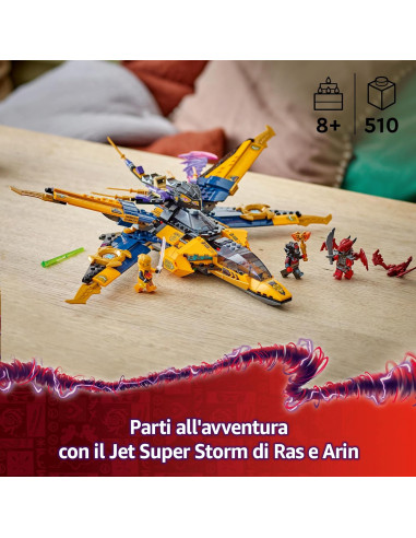 Lego Ninjago - Jet Super Storm di Ras e Arin