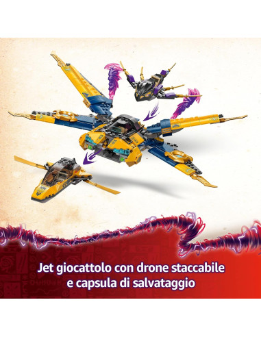 Lego Ninjago - Jet Super Storm di Ras e Arin