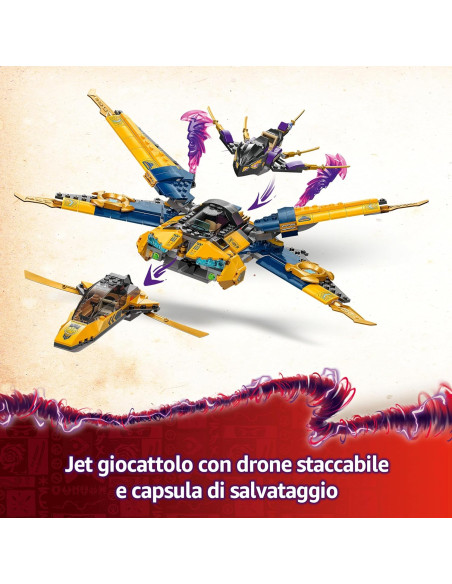 Lego Ninjago - Jet Super Storm di Ras e Arin