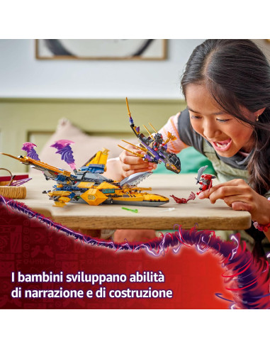 Lego Ninjago - Jet Super Storm di Ras e Arin