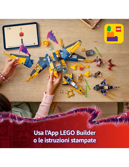 Lego Ninjago - Jet Super Storm di Ras e Arin