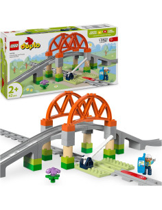 Lego Duplo - Pack di espansione ponte e binari ferroviari 
