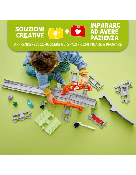 Lego Duplo - Pack di espansione ponte e binari ferroviari 