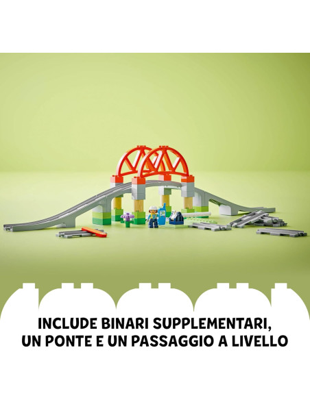 Lego Duplo - Pack di espansione ponte e binari ferroviari 