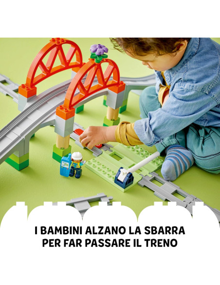 Lego Duplo - Pack di espansione ponte e binari ferroviari 