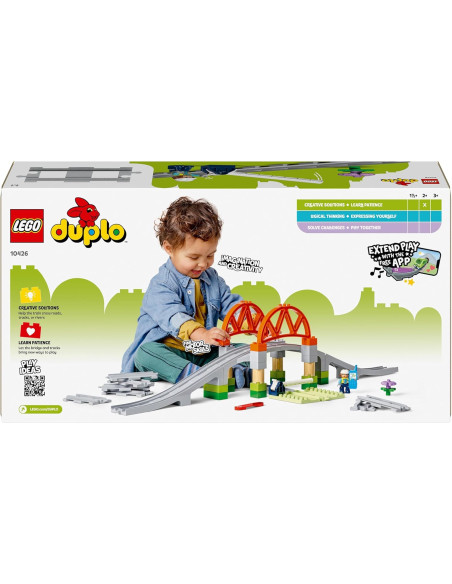 Lego Duplo - Pack di espansione ponte e binari ferroviari 