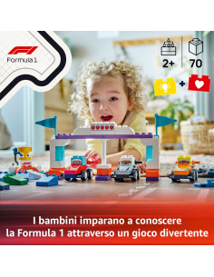 Lego Duplo town - Auto da Corsa e Piloti Team F1 2