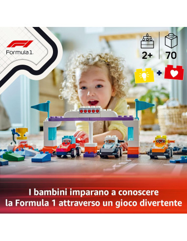 Lego Duplo town - Auto da Corsa e Piloti Team F1