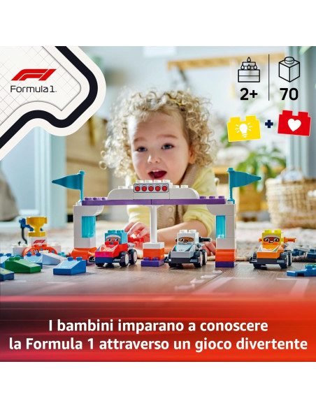 Lego Duplo town - Auto da Corsa e Piloti Team F1