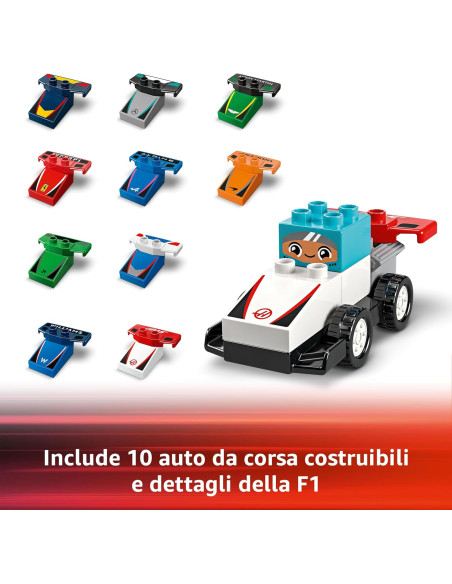 Lego Duplo town - Auto da Corsa e Piloti Team F1