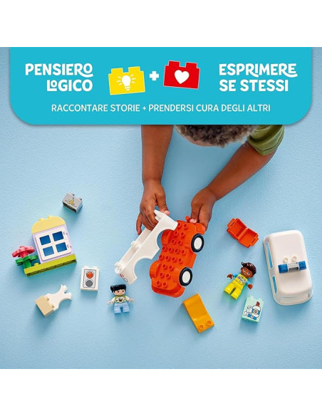 Lego Duplo town - Ambulanza e autista