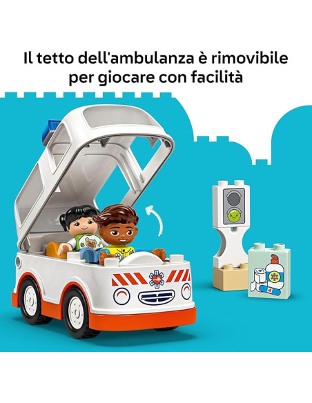 Lego Duplo town - Ambulanza e autista