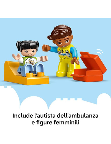 Lego Duplo town - Ambulanza e autista