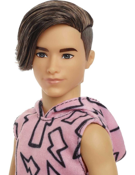 Ken Fashionistas Bambola n. 193, slanciato, Capelli castani