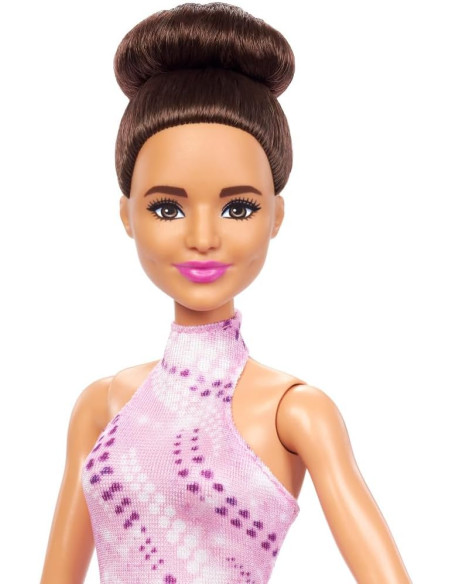 Barbie - Bambola Fashionistas n. 224 da collezione 65° Anniversario, con capelli ondulati neri
