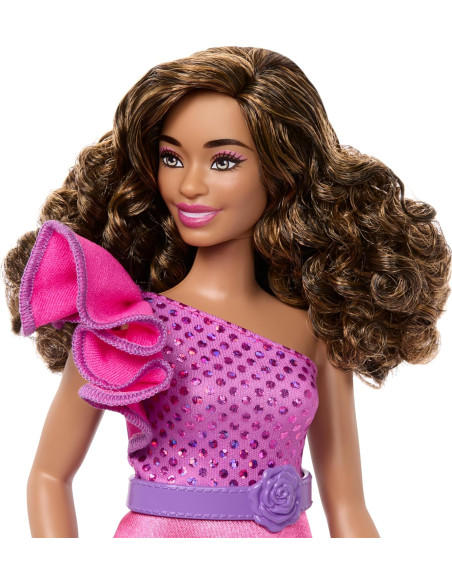 Barbie - Bambola Fashionistas n. 225 da collezione 65° Anniversario, silhouette curvy con capelli castani