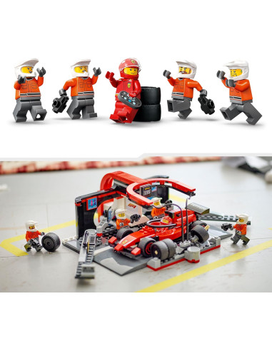 Lego City - Pit Stop e Meccanici con Monoposto...
