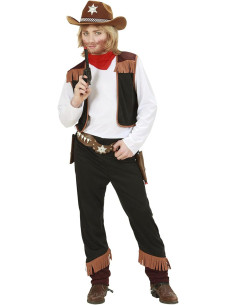 Cowboy camicia con gilet, pantaloni, bandana 8/10 anni 2