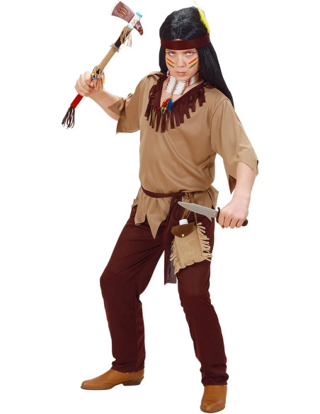 Indiano casacca, pantaloni, cintura, fascia 8/10 anni