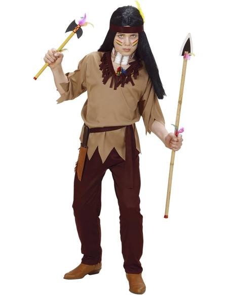 Indiano casacca, pantaloni, cintura, fascia 8/10 anni