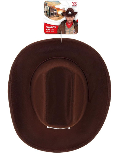 Cappello Cowboy in feltro con stella per bambini