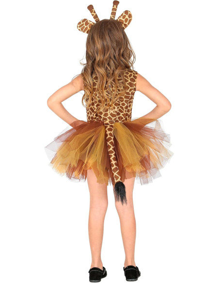 Giraffa vestito tutu, copricapo 3/4 anni