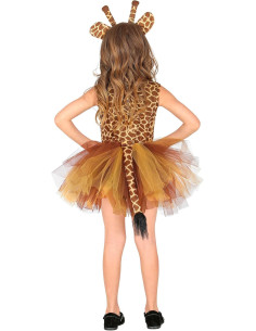 Giraffa vestito tutu, copricapo 5/7 anni 2