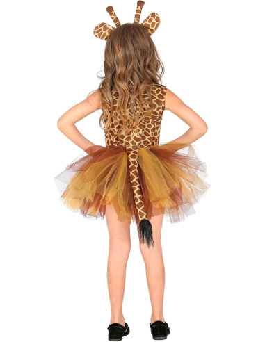 Giraffa vestito tutu, copricapo 5/7 anni