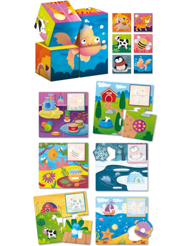Lisciani - Montessori Cubes e Logic 2 in 1