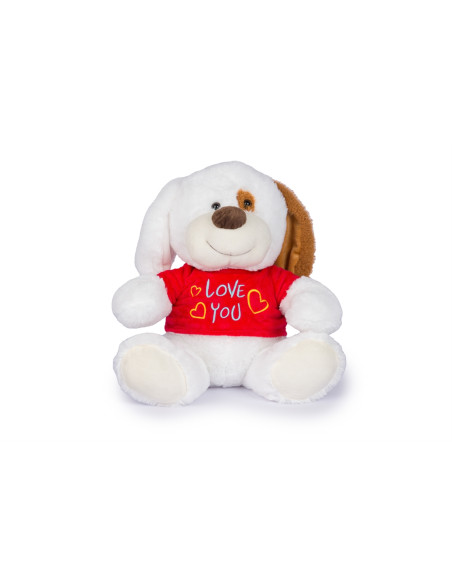 Cane seduto  30cm c/ t-shirt