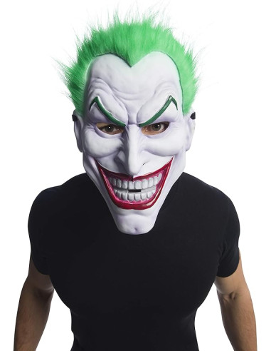 Maschera adulto Joker con capelli