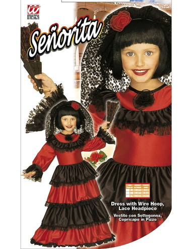 COSTUME SENORITA 128 CM