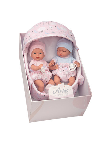 Arias - Gemelli 28cm con culla