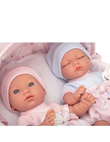 Arias - Gemelli 28cm con culla