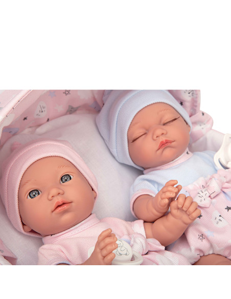 Arias - Gemelli 28cm con culla