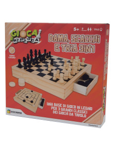 Gioca e Rigioca Dama e Scacchi 2 in 1