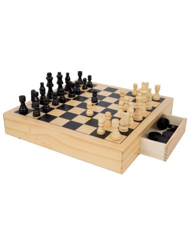 Gioca e Rigioca Dama e Scacchi 2 in 1