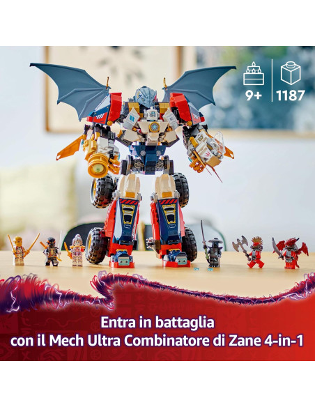 Lego Ninjago - Mech Ultra Combinatore di Zane