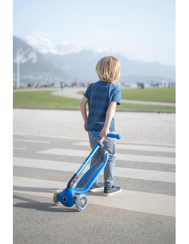 Globber - 3 Ruote Ripiegabile Con Luci Blue