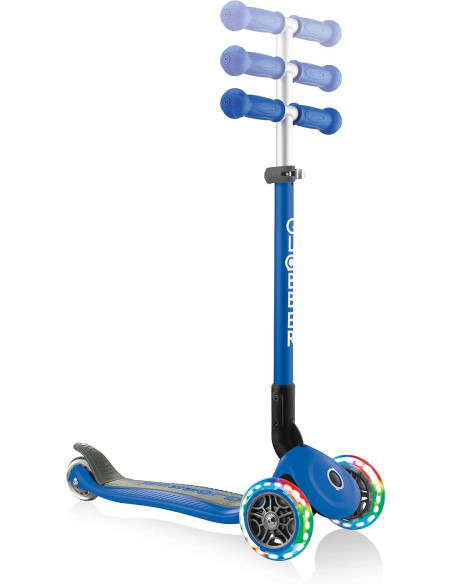Globber - 3 Ruote Ripiegabile Con Luci Blue