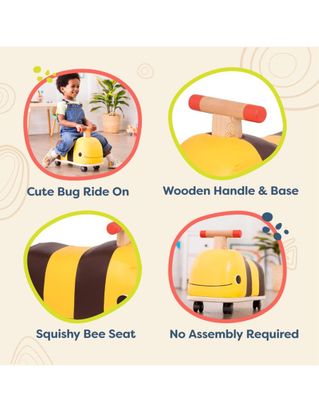 B.Toys - Wooden Bee Ride-on